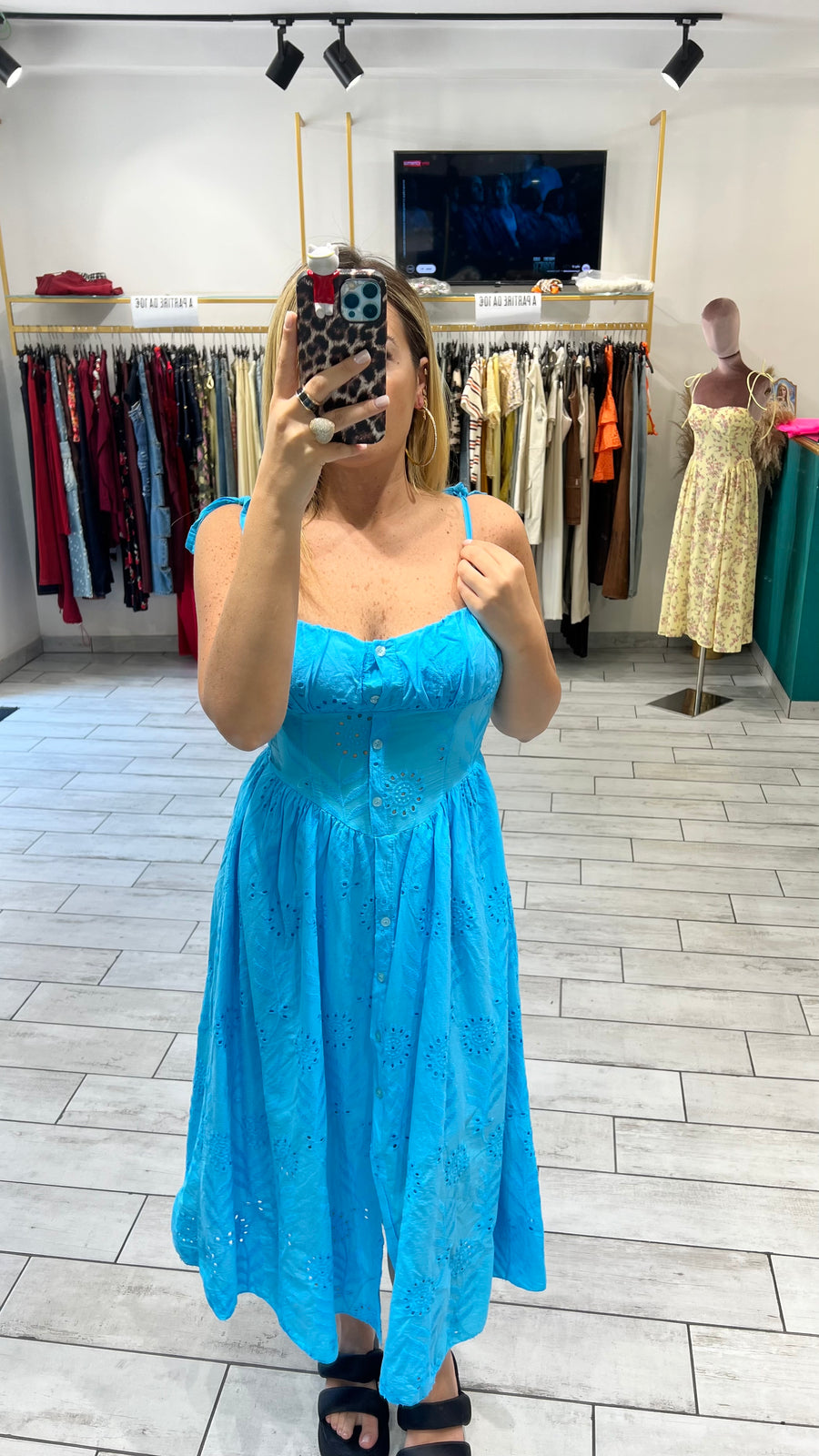 Dress San Gallo Turchese