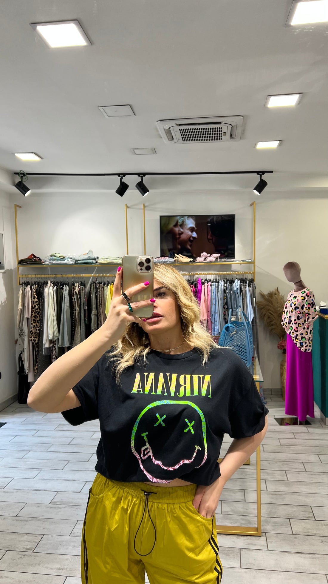 T-Shirt Rock Nirvana Smile