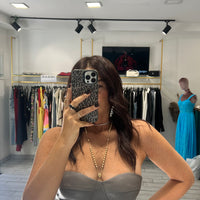 Bustino Adriel ecopelle Grigio