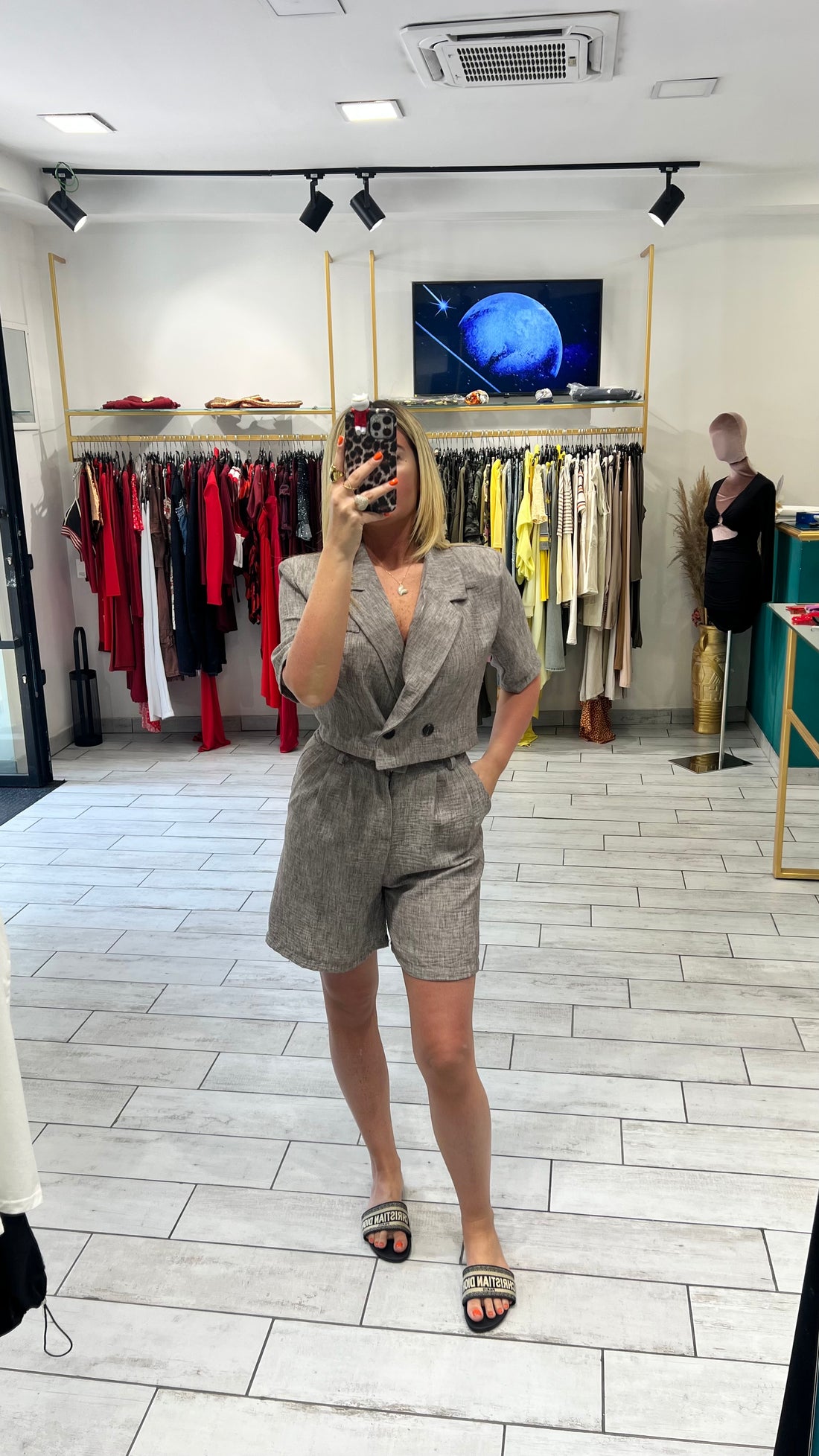 Coordinato Amber Grigio Bruciato