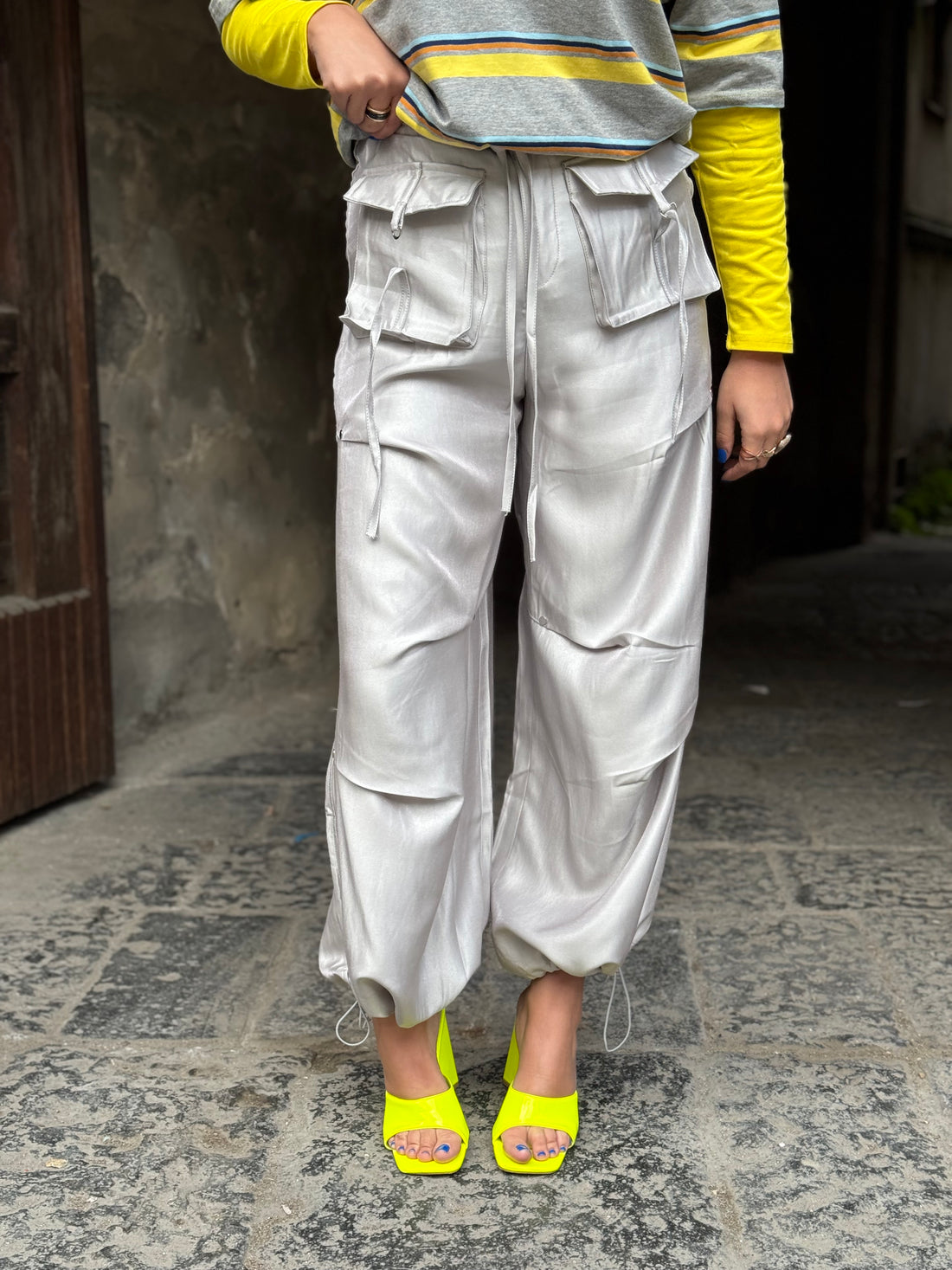 Pantalone Cargo Farah Grigio