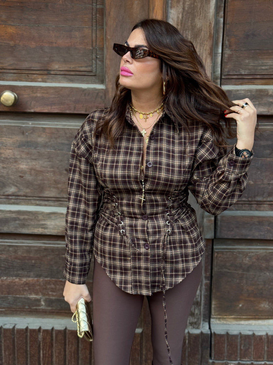 Camicia Kamilah Marrone