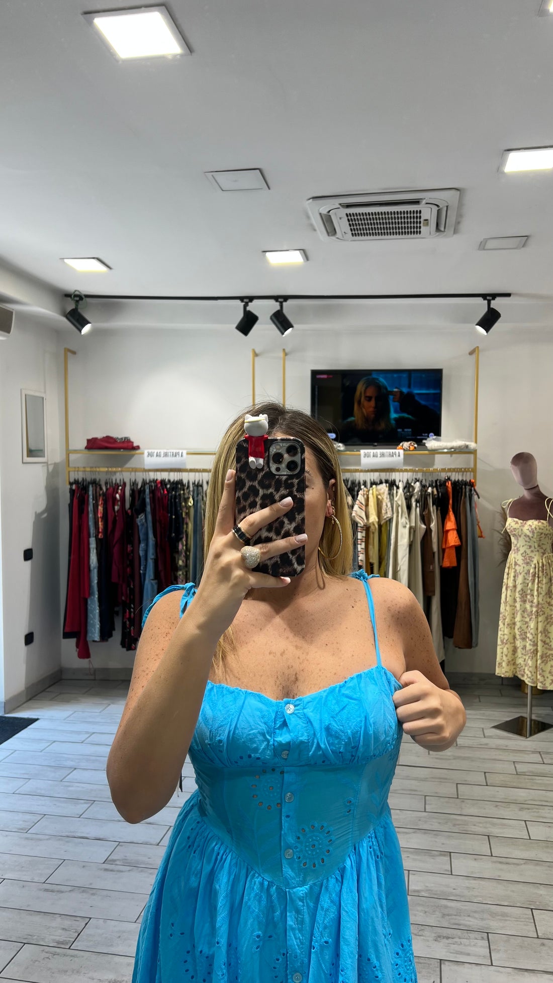 Dress San Gallo Turchese