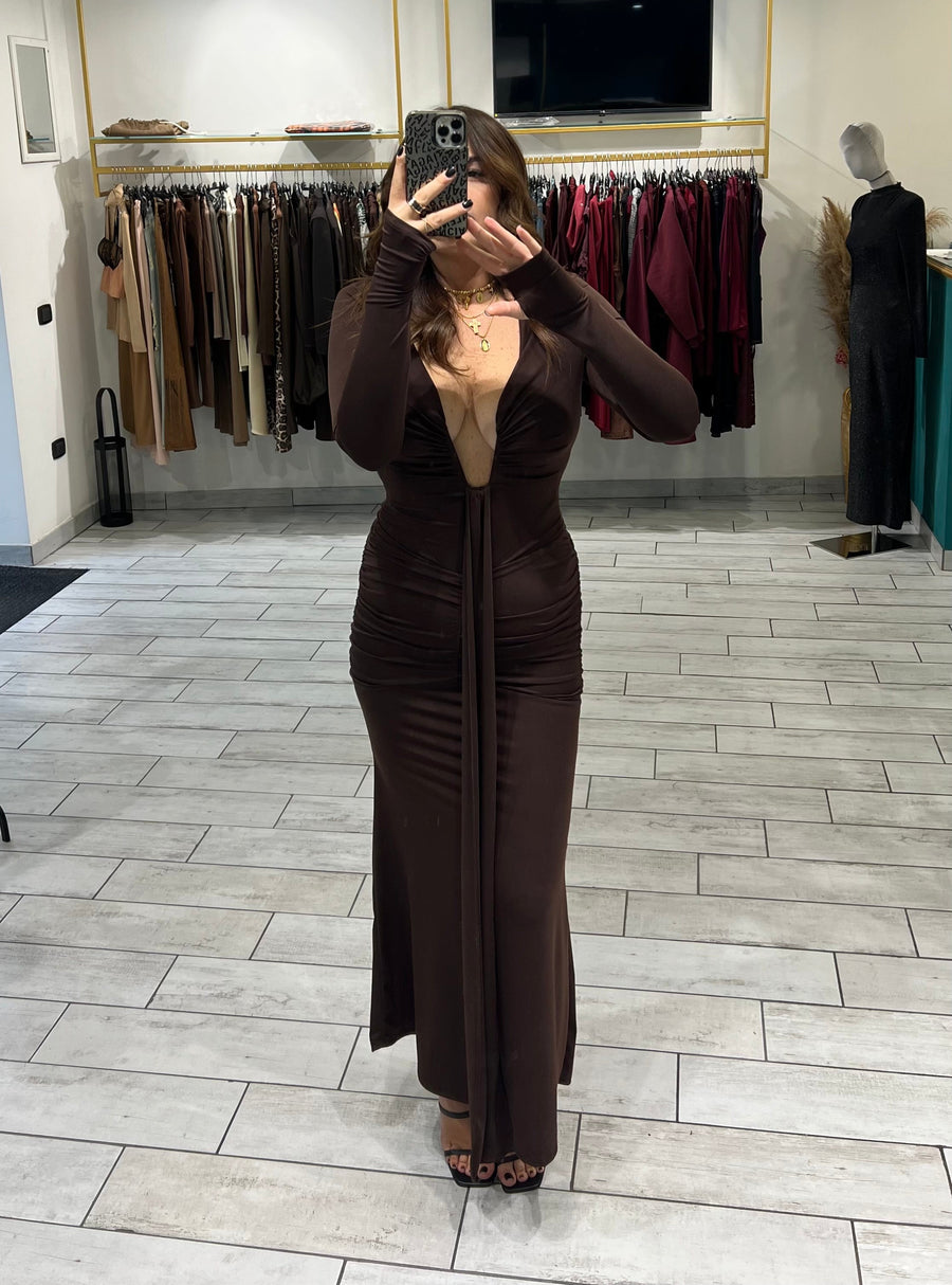 Dress Medju Marrone