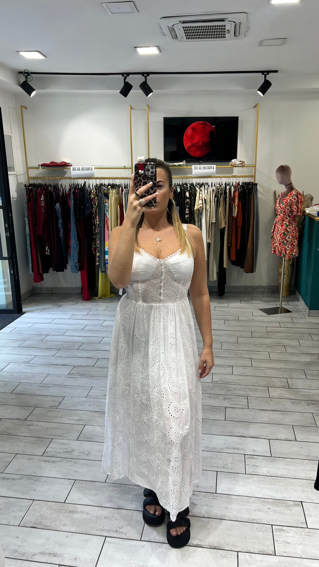 Dress Vientha Bianco in pizzo San Gallo