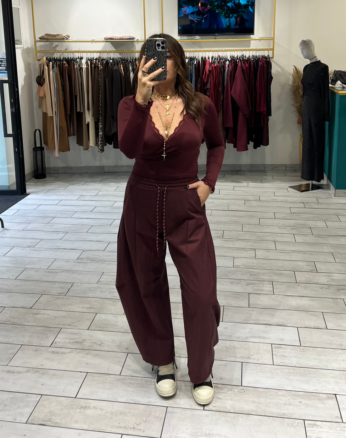 Pantalone Lucy Bordo