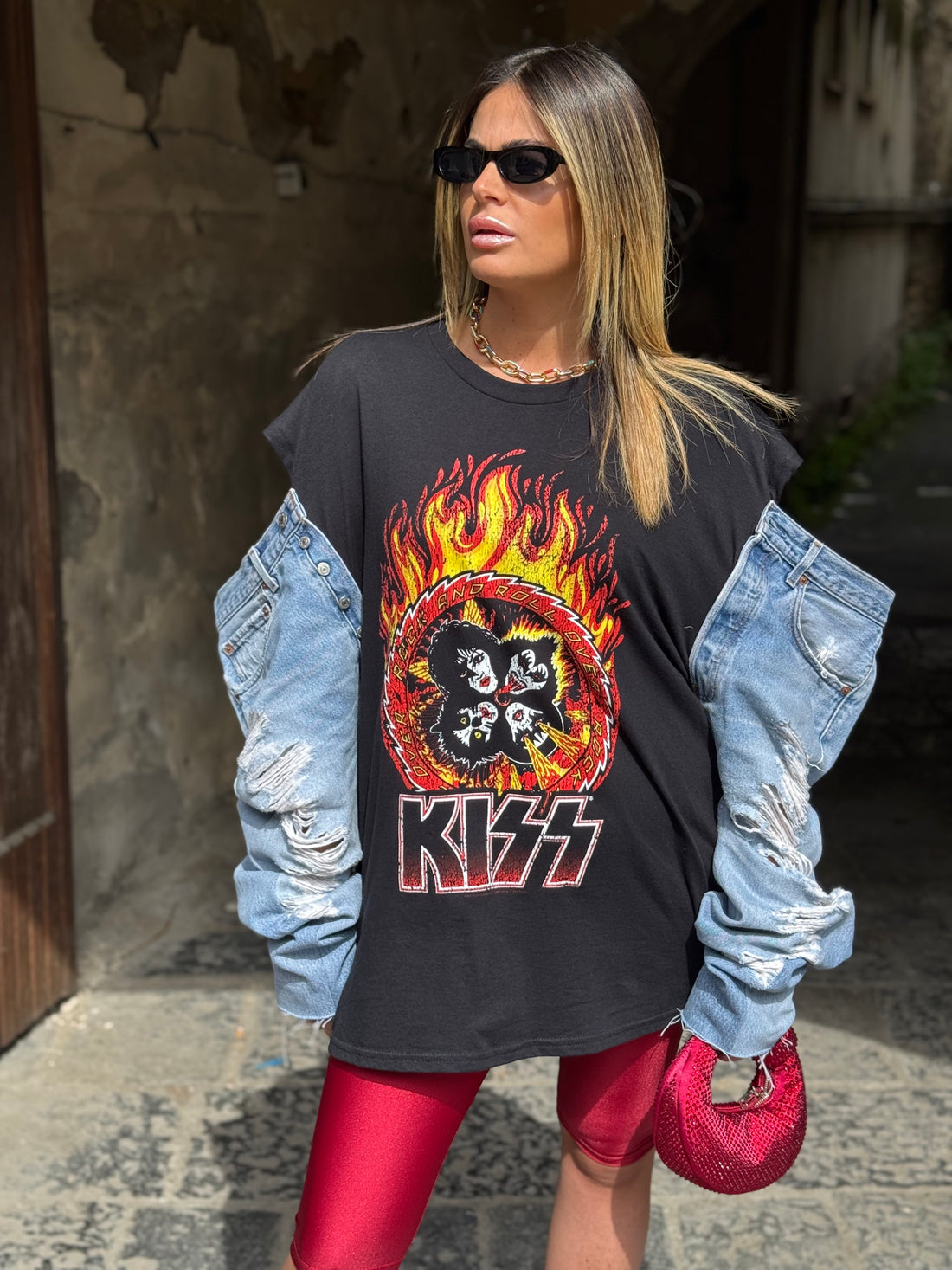 T-Shirt Rock Kiss Roll Levi’s