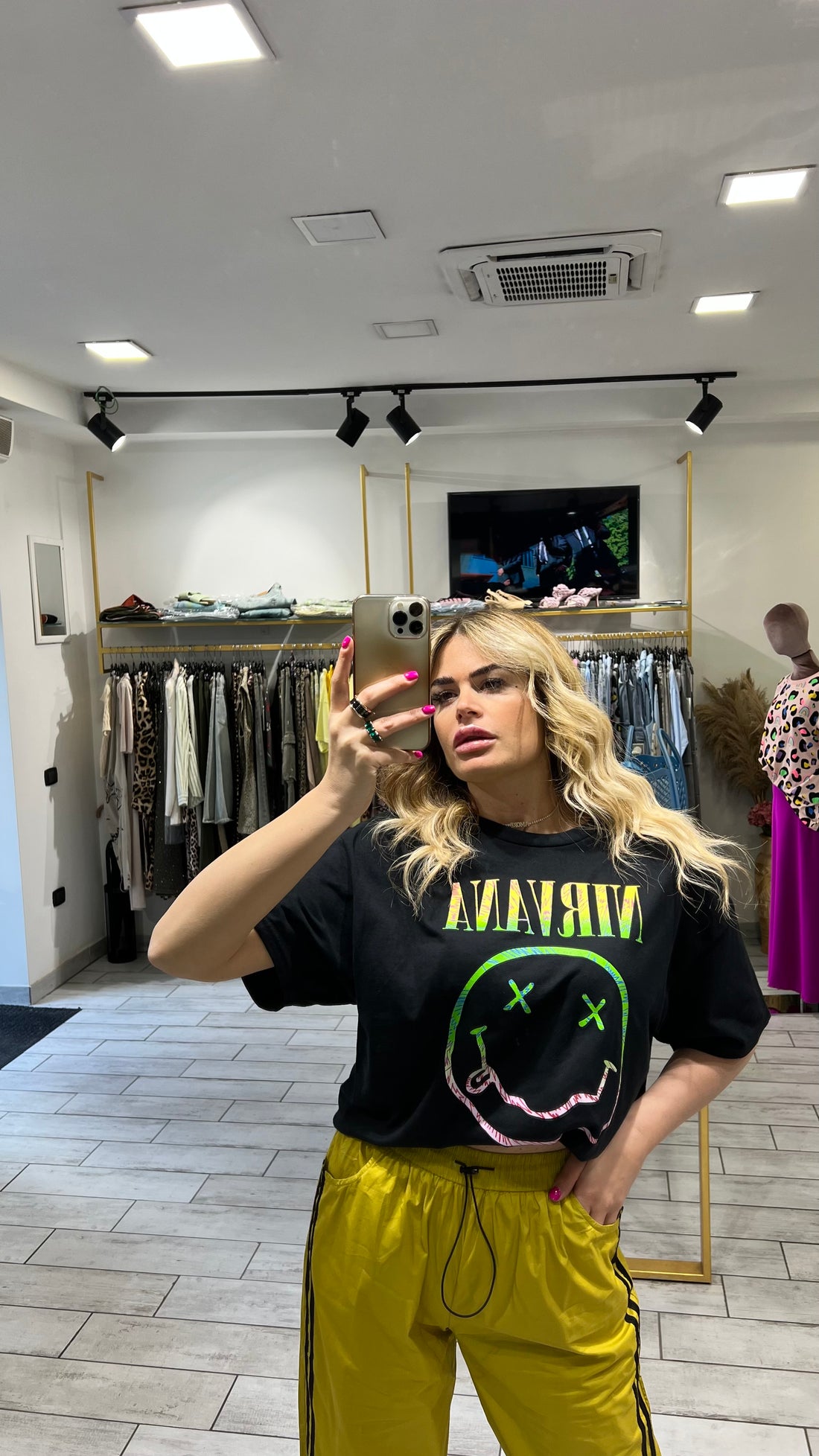 T-Shirt Rock Nirvana Smile