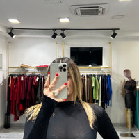 Maglia Crop Isa Nera