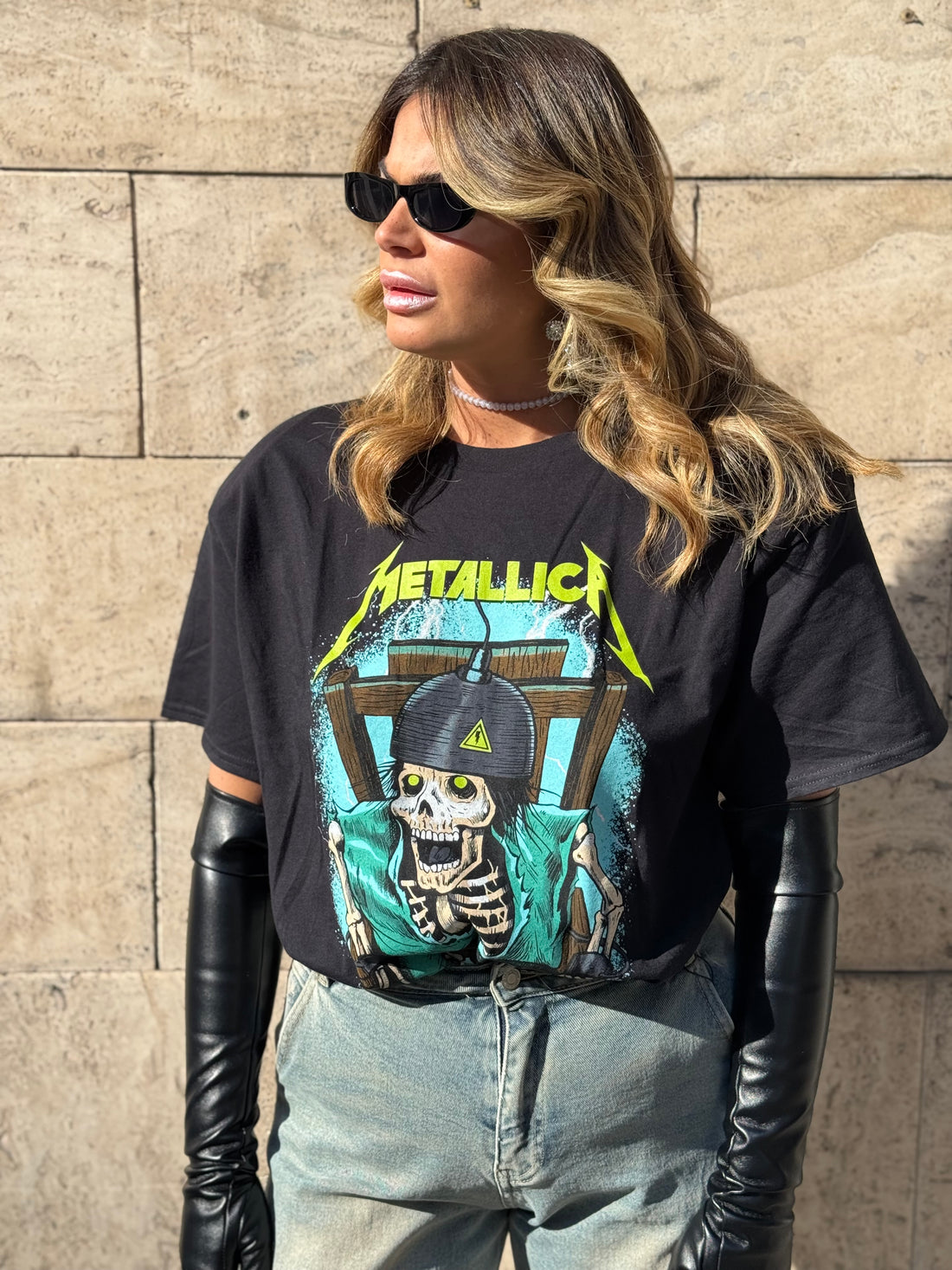 Set T-Shirt Rock Metallica con Bustino