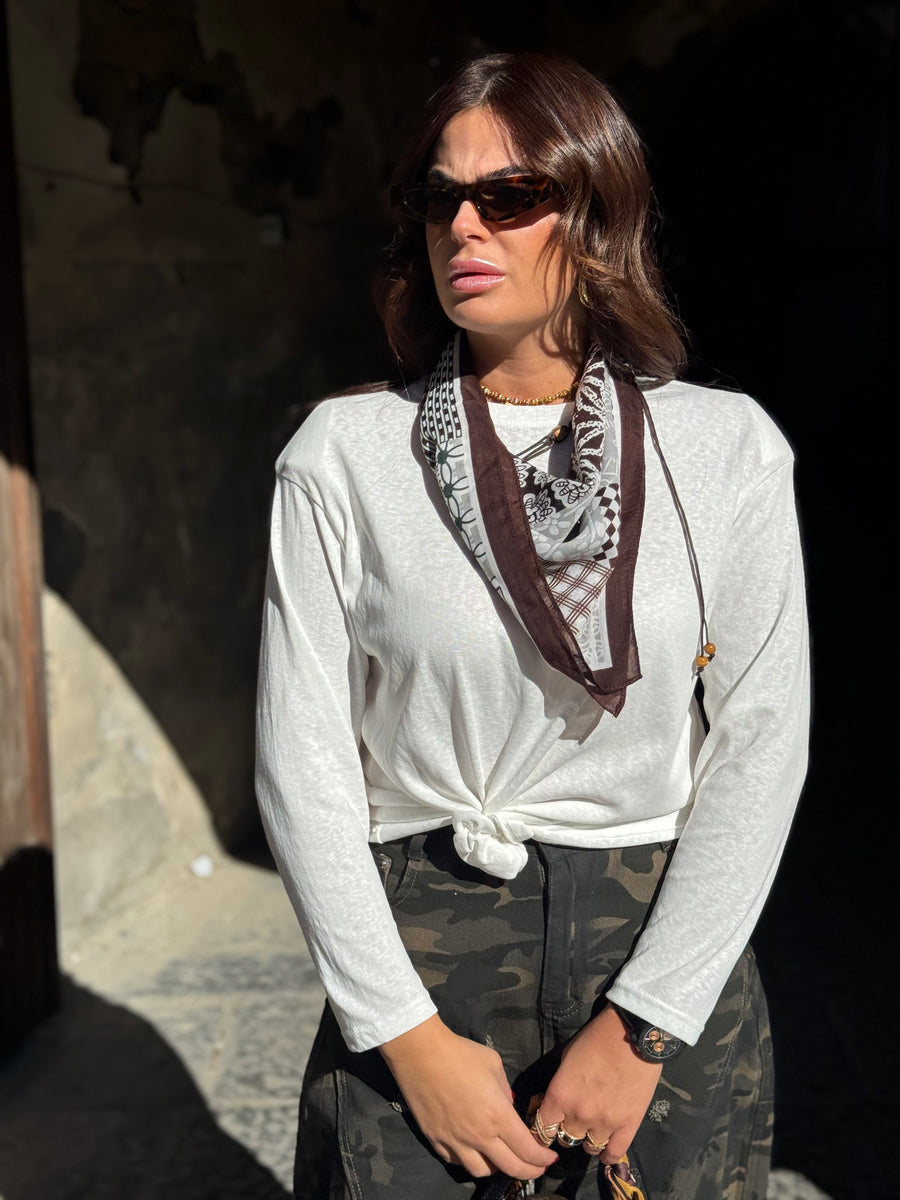 Shirt Foulard Bianca