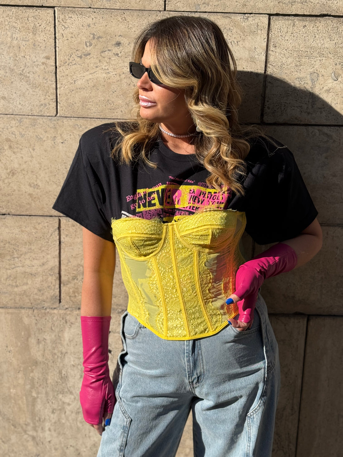 Set T-Shirt Rock Sex Pistols con Bustino