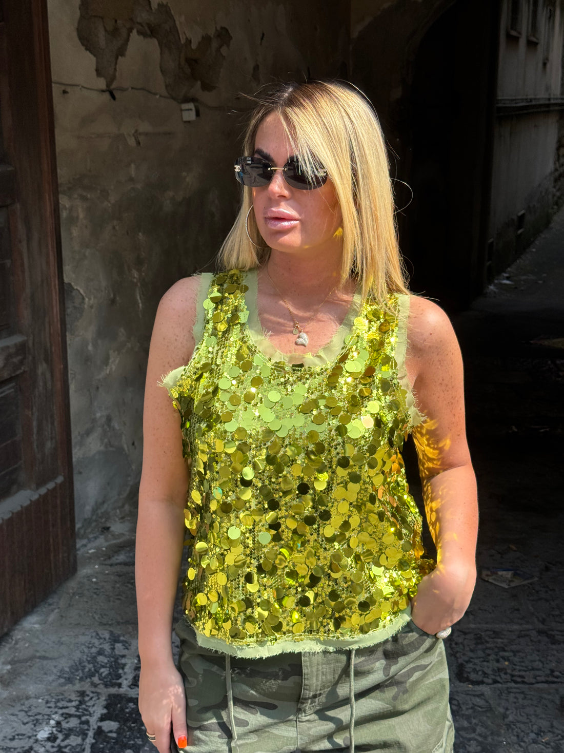 Canotta Mail Verde