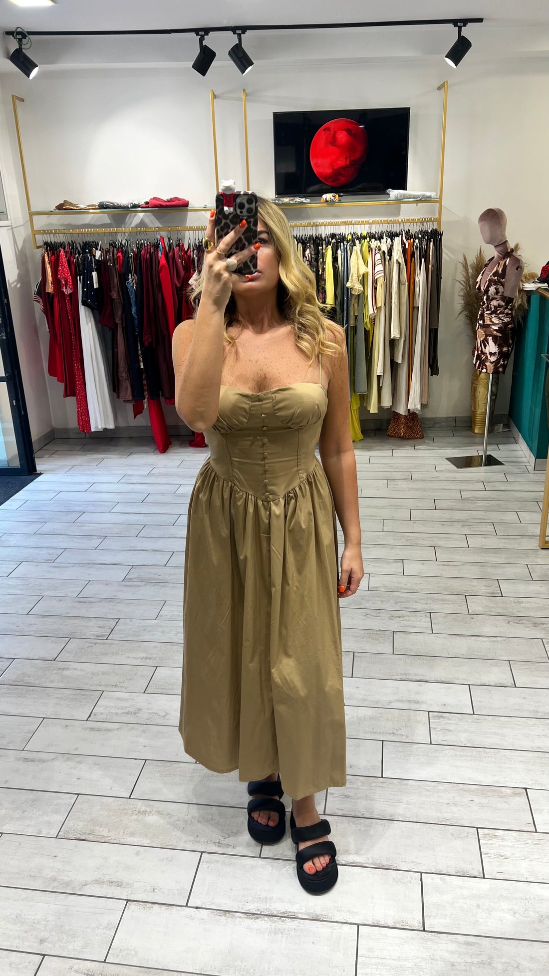 Dress Giulia Camel