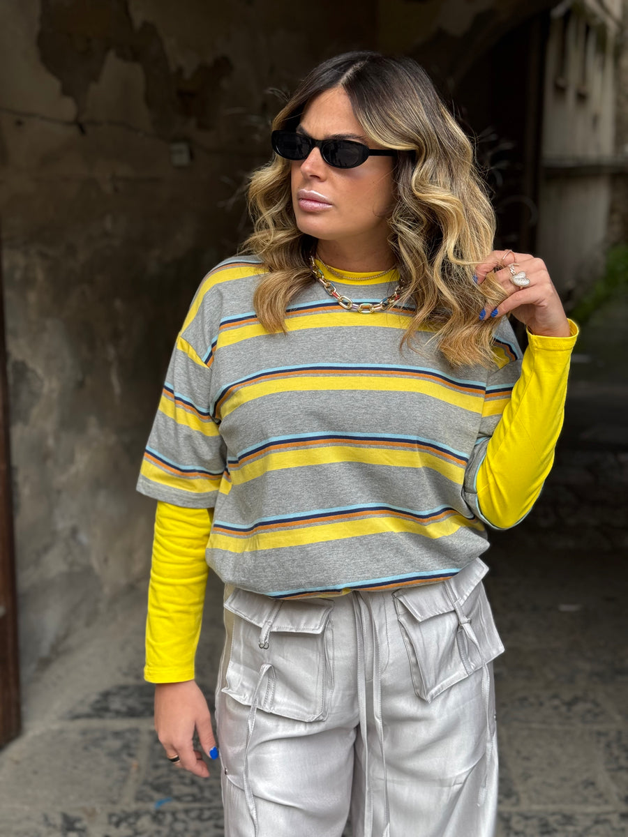 T-Shirt Favor con manica a polo
