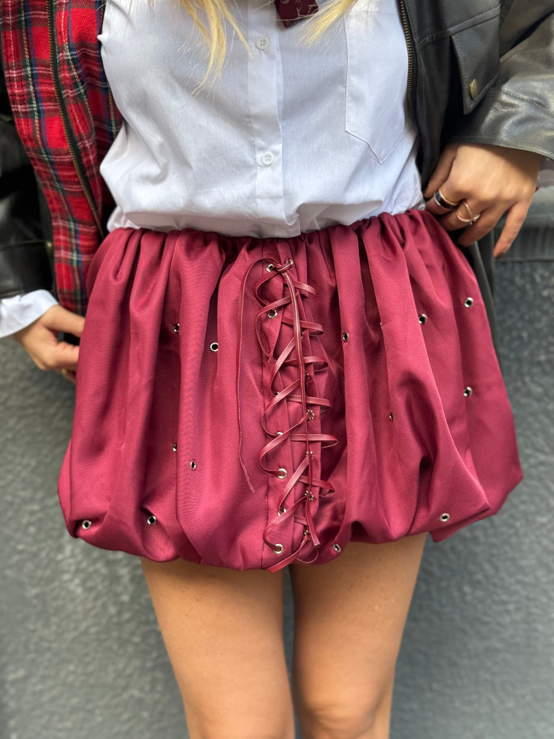 Gonna Taylor Bordo a pantaloncino