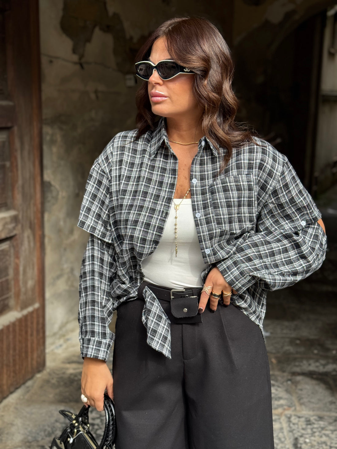 Camicia Willy Bianca/Nera