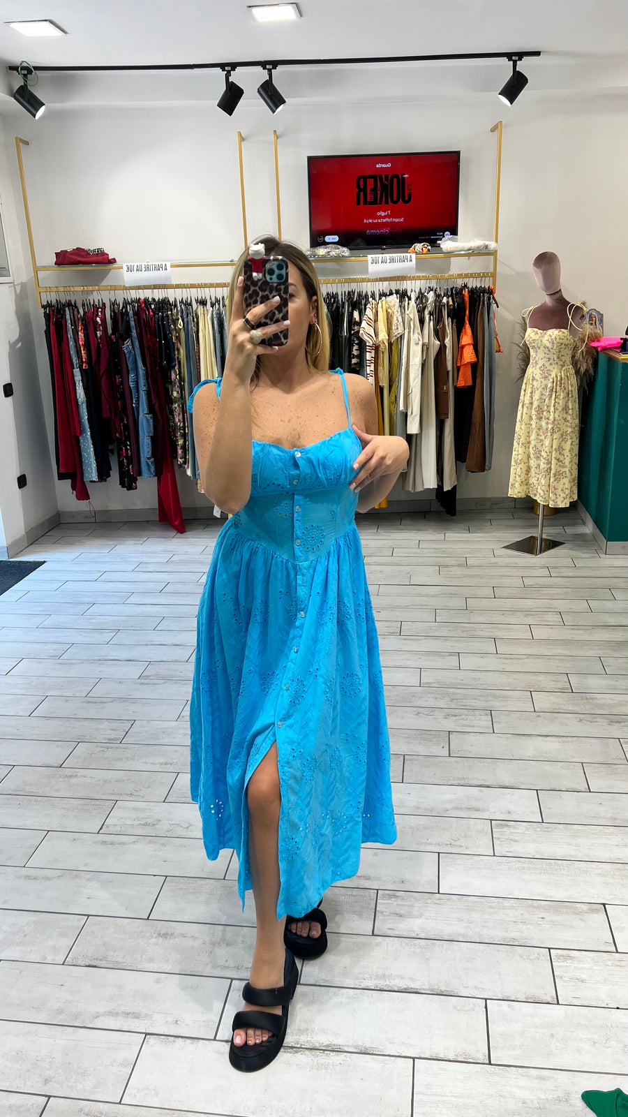 Dress San Gallo Turchese