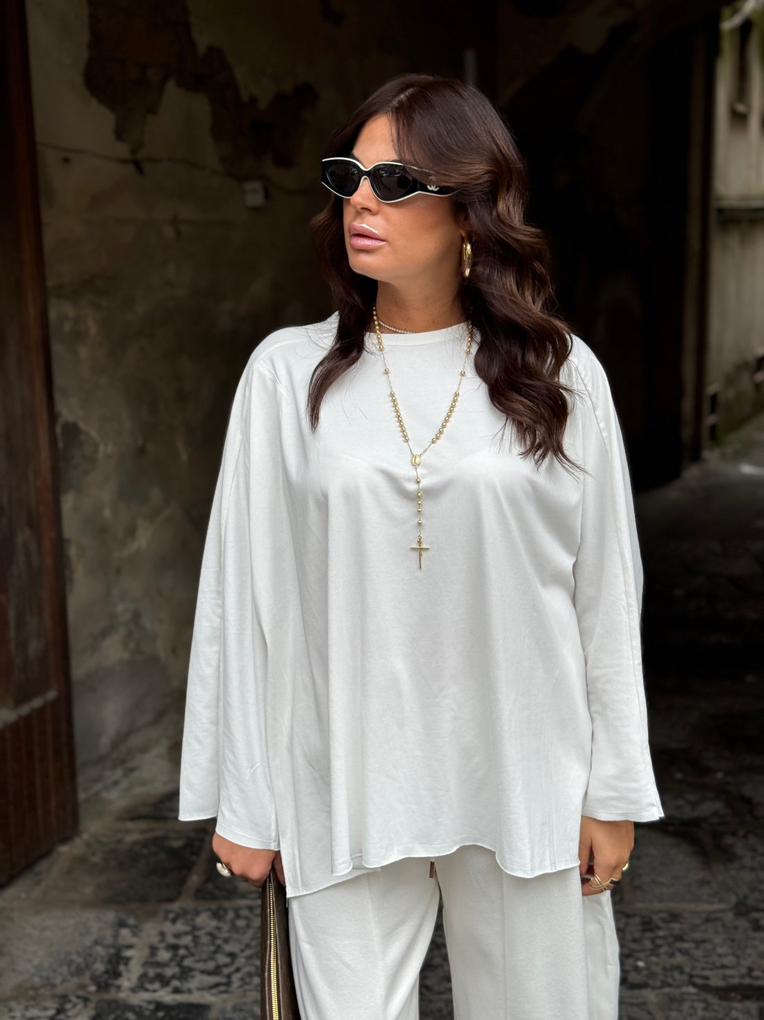 Maxi Shirt Itta Bianca