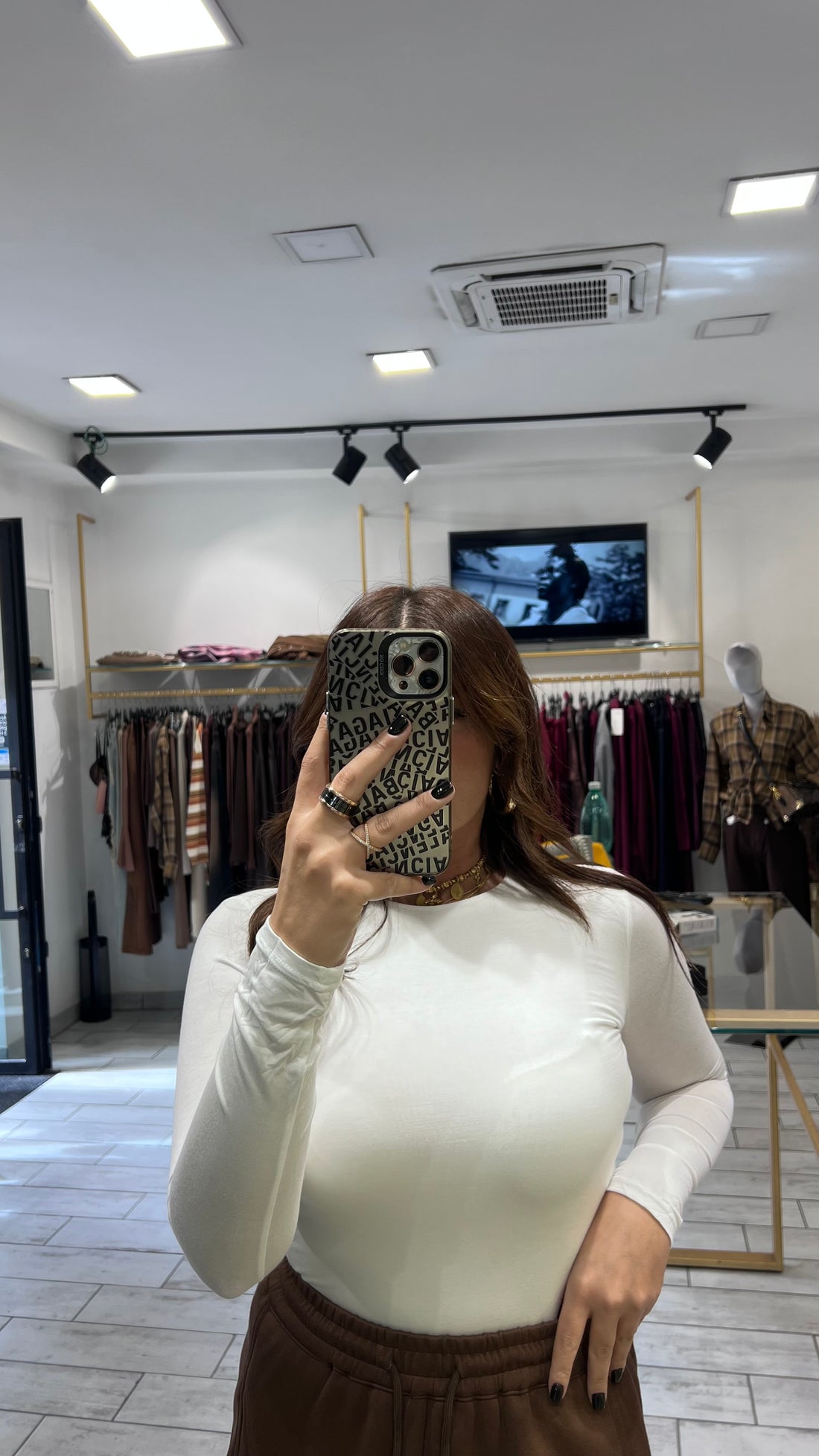 Maglia Carly a girocollo Bianca