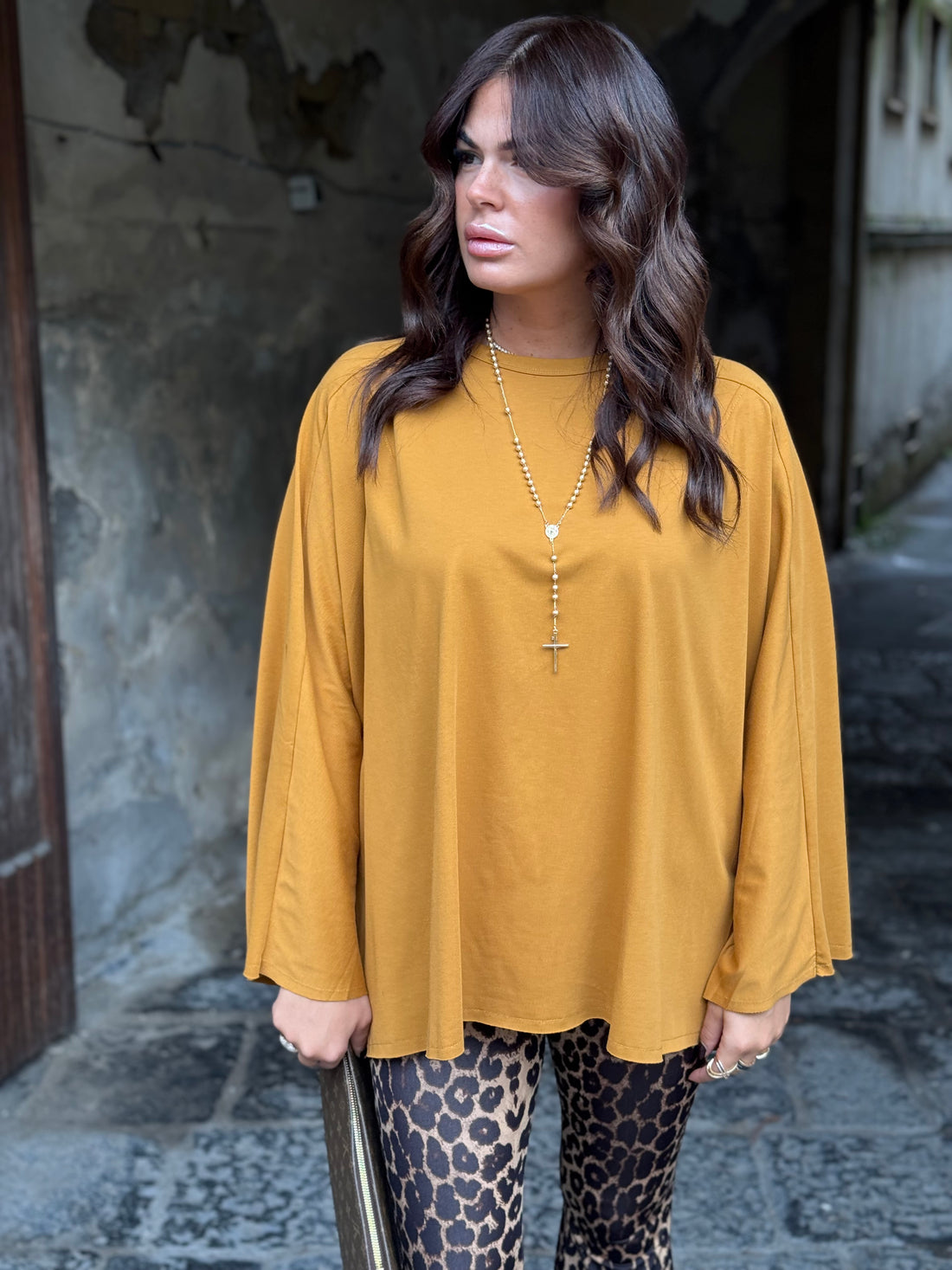 Maxi Shirt Itta Senape