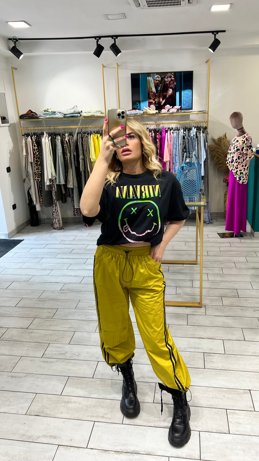 T-Shirt Rock Nirvana Smile