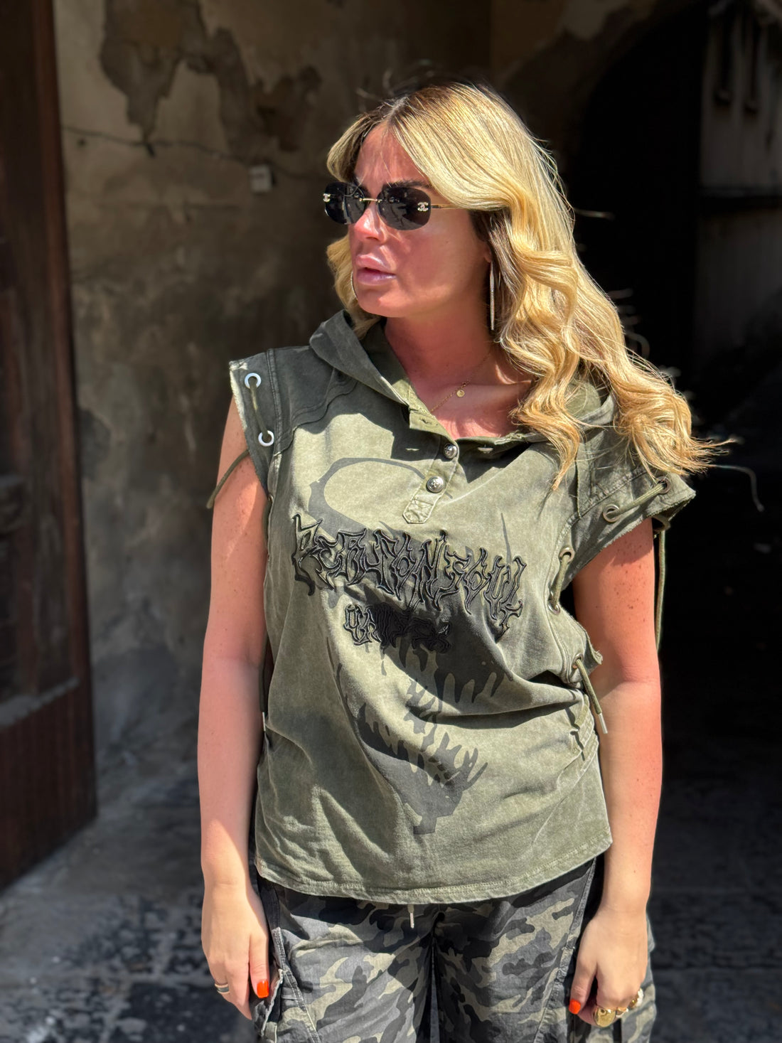 Canotta Peach Verde