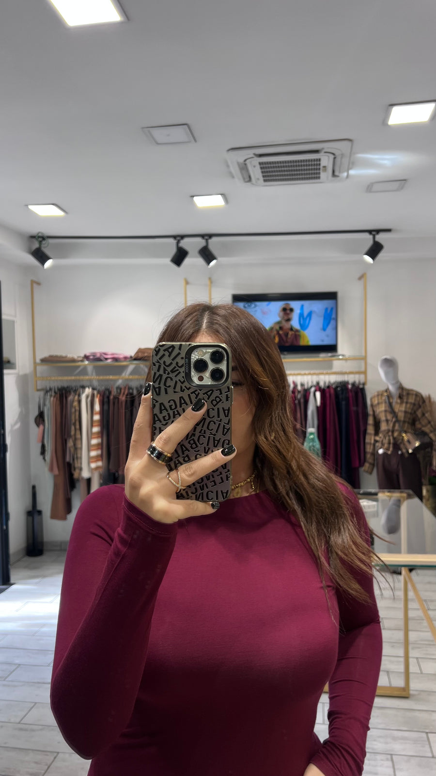 Maglia Carly a girocollo Vinaccia