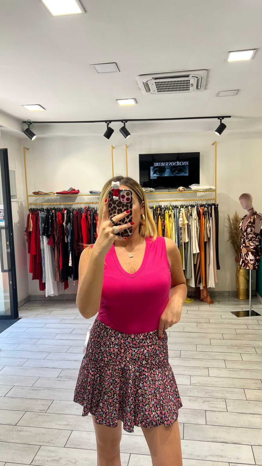 Canotta Cinco Fucsia