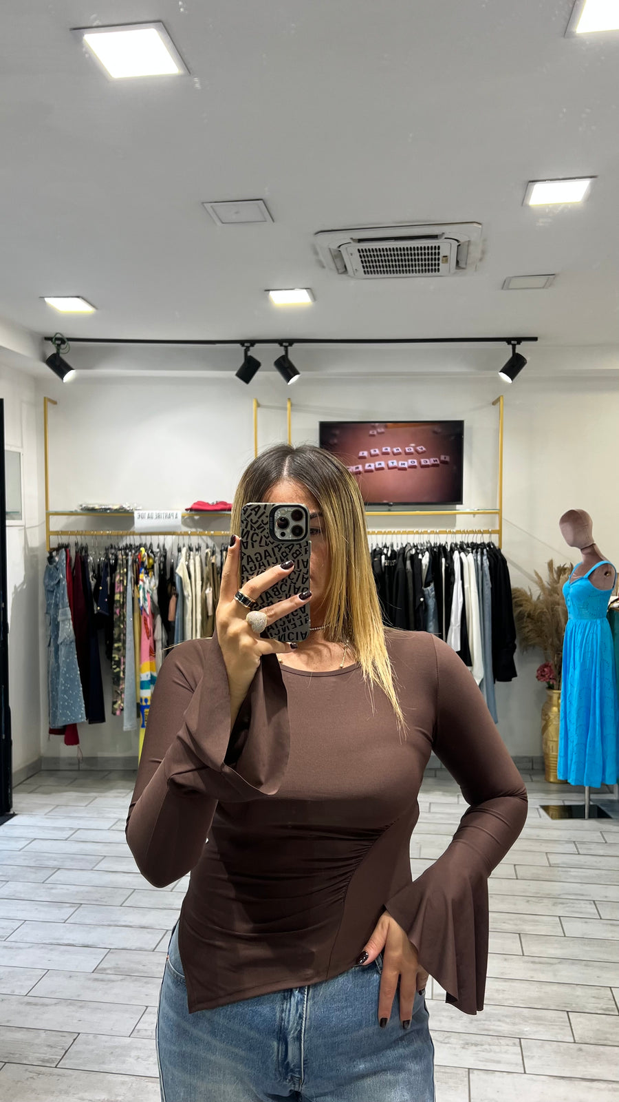 Maglia Answer Marrone