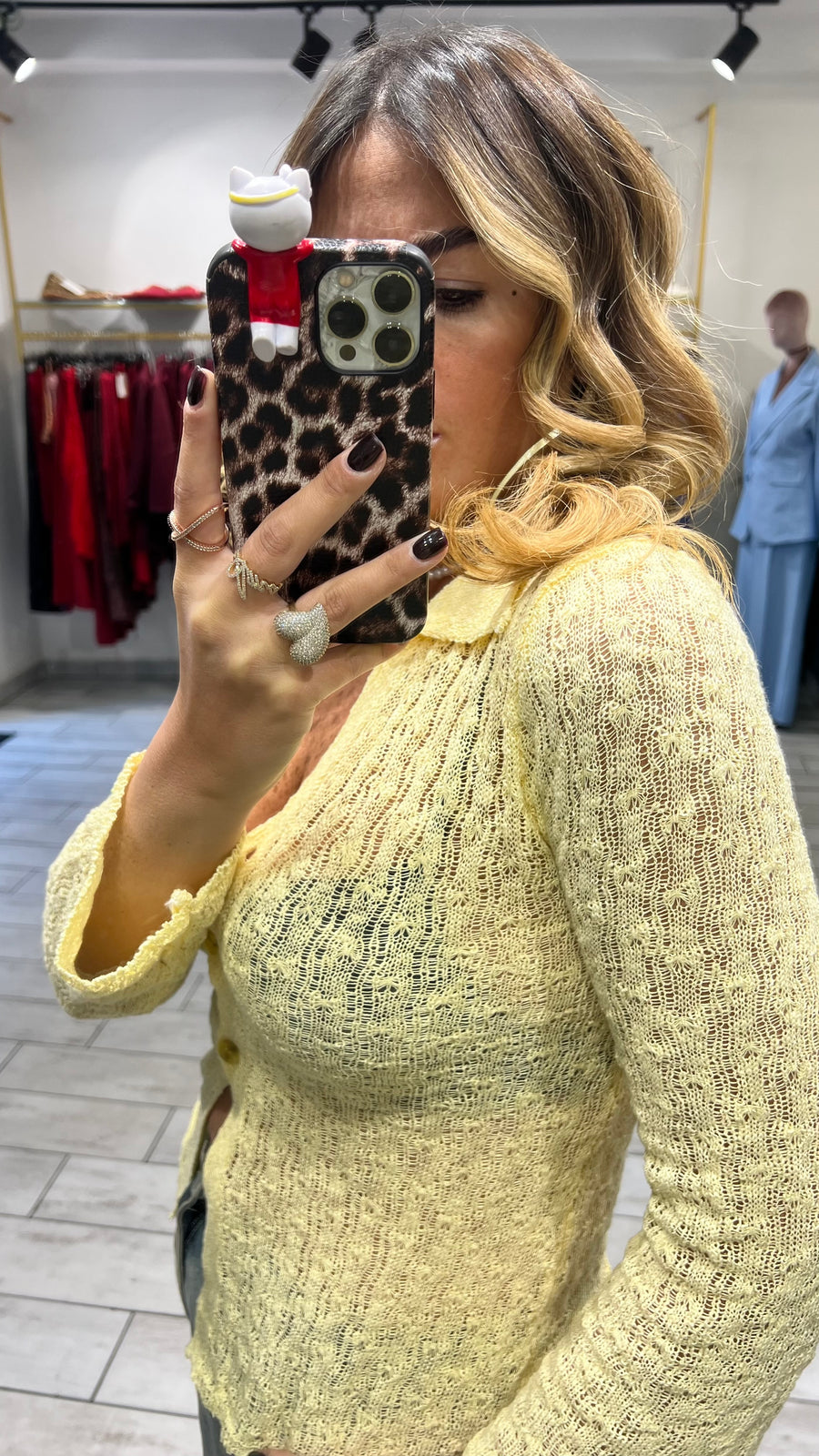 Maglia Sienna in filo Gialla