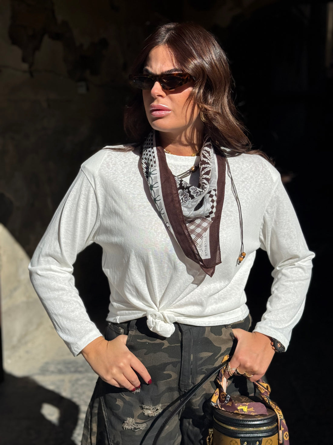 Shirt Foulard Bianca