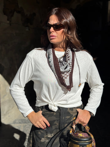 Shirt Foulard Bianca