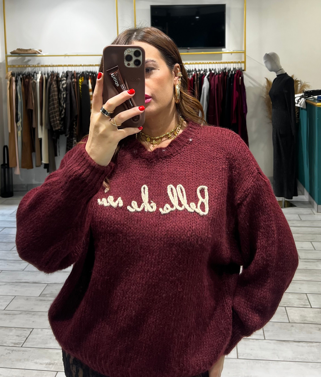 Maglione Arwen Bordo