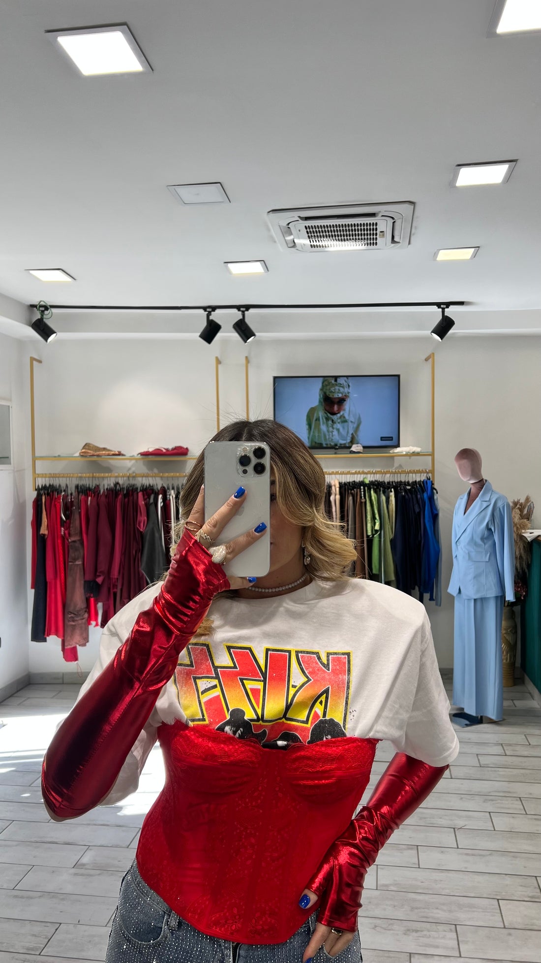 Set T-Shirt Rock Kiss con Bustino