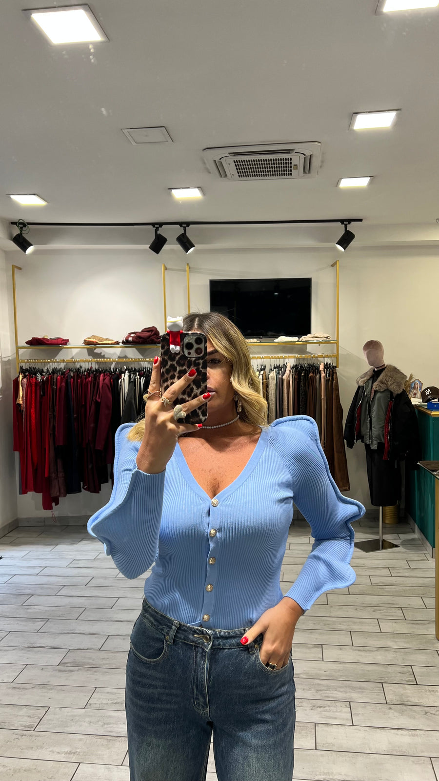 Maglia Wave Celeste