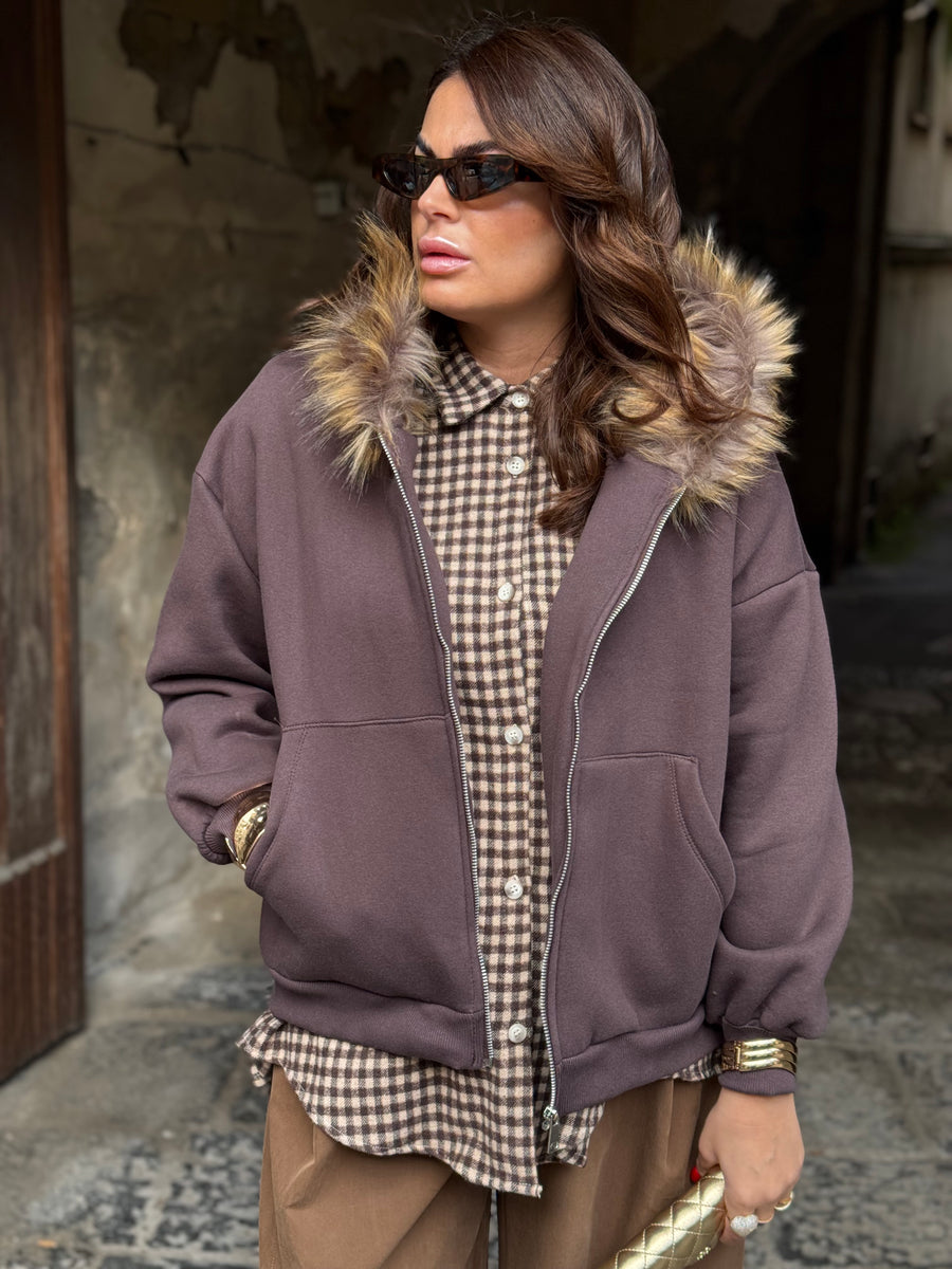 Felpa Aria Marrone