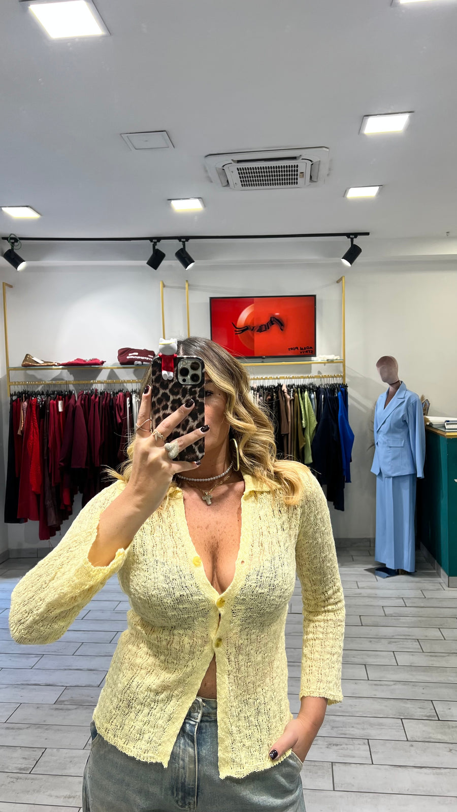 Maglia Sienna in filo Gialla