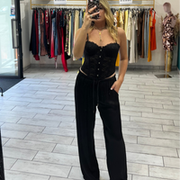 Pantalone Satin Nero