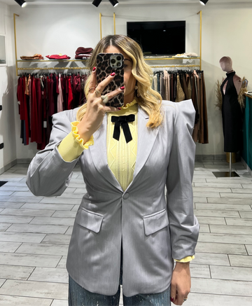 Giacca Shoulder Grigia