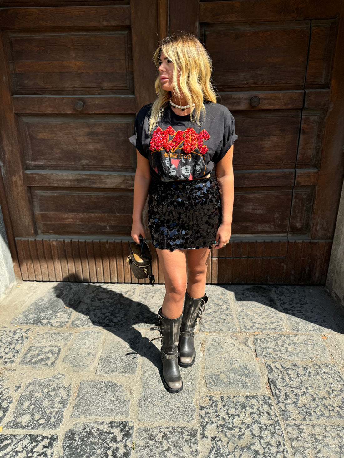 T-Shirt Rock ACDC Fire Hell