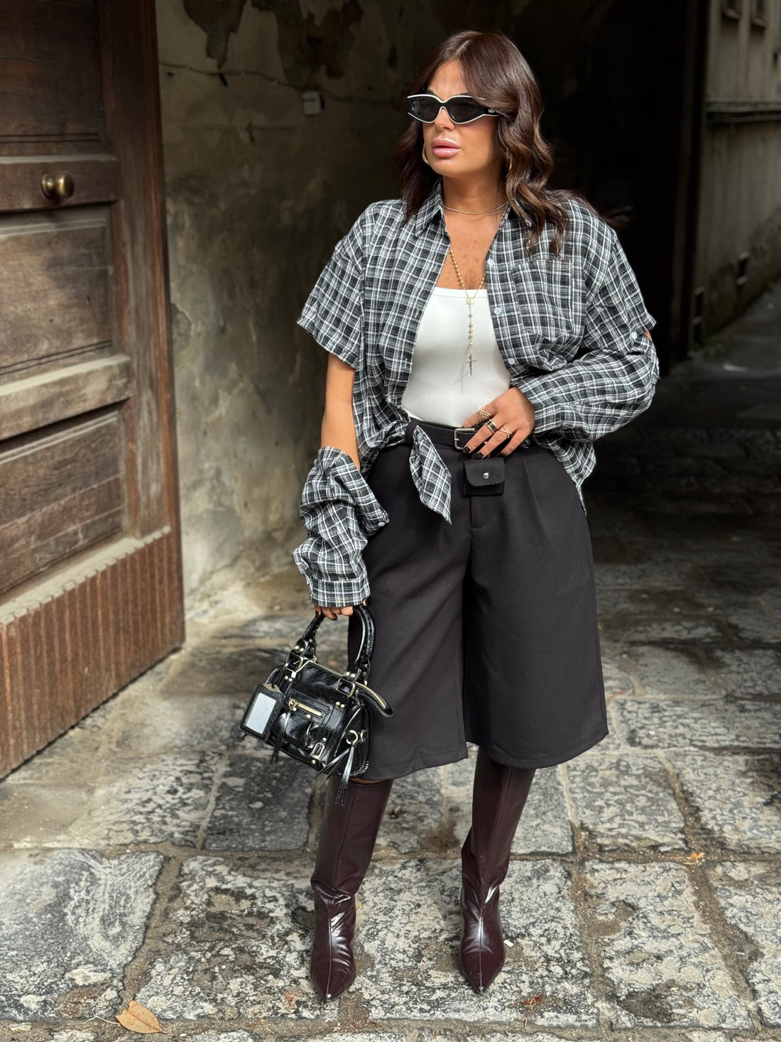 Camicia Willy Bianca/Nera