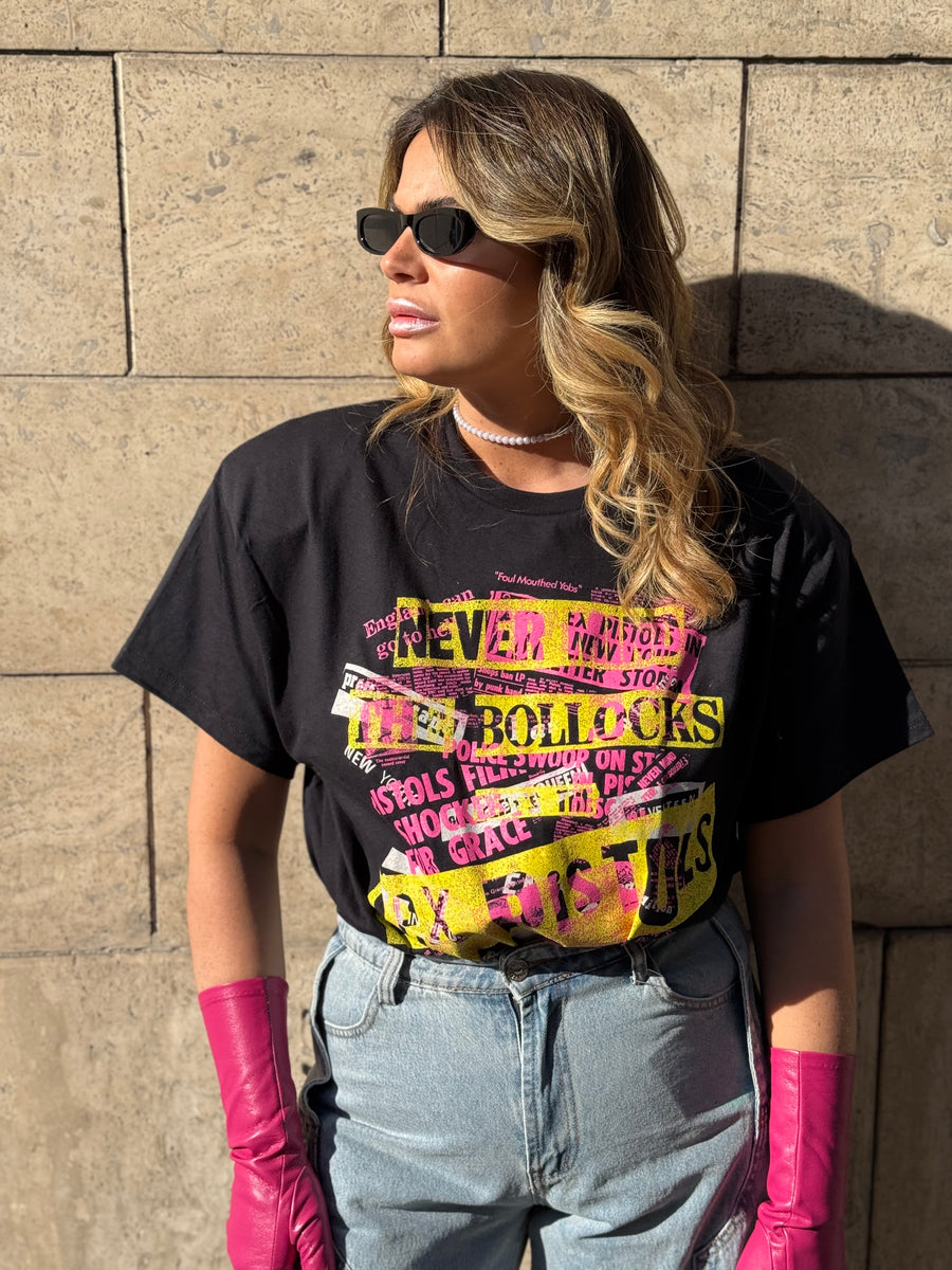Set T-Shirt Rock Sex Pistols con Bustino