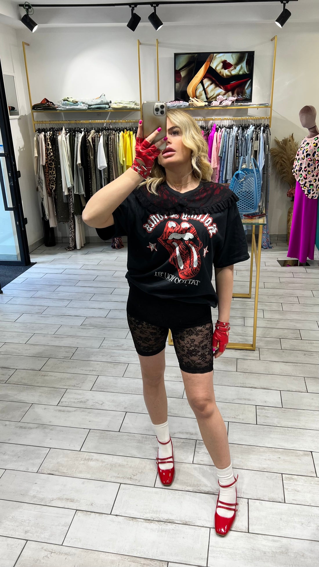 T-Shirt Rock Rolling Stones Mouth