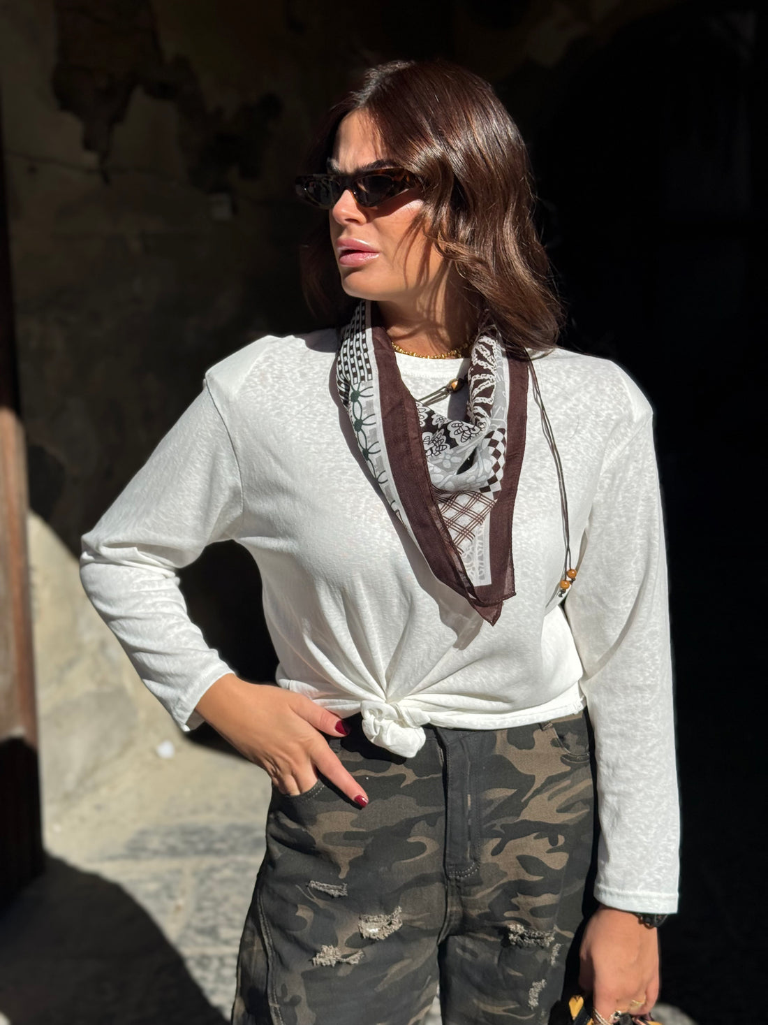 Shirt Foulard Bianca