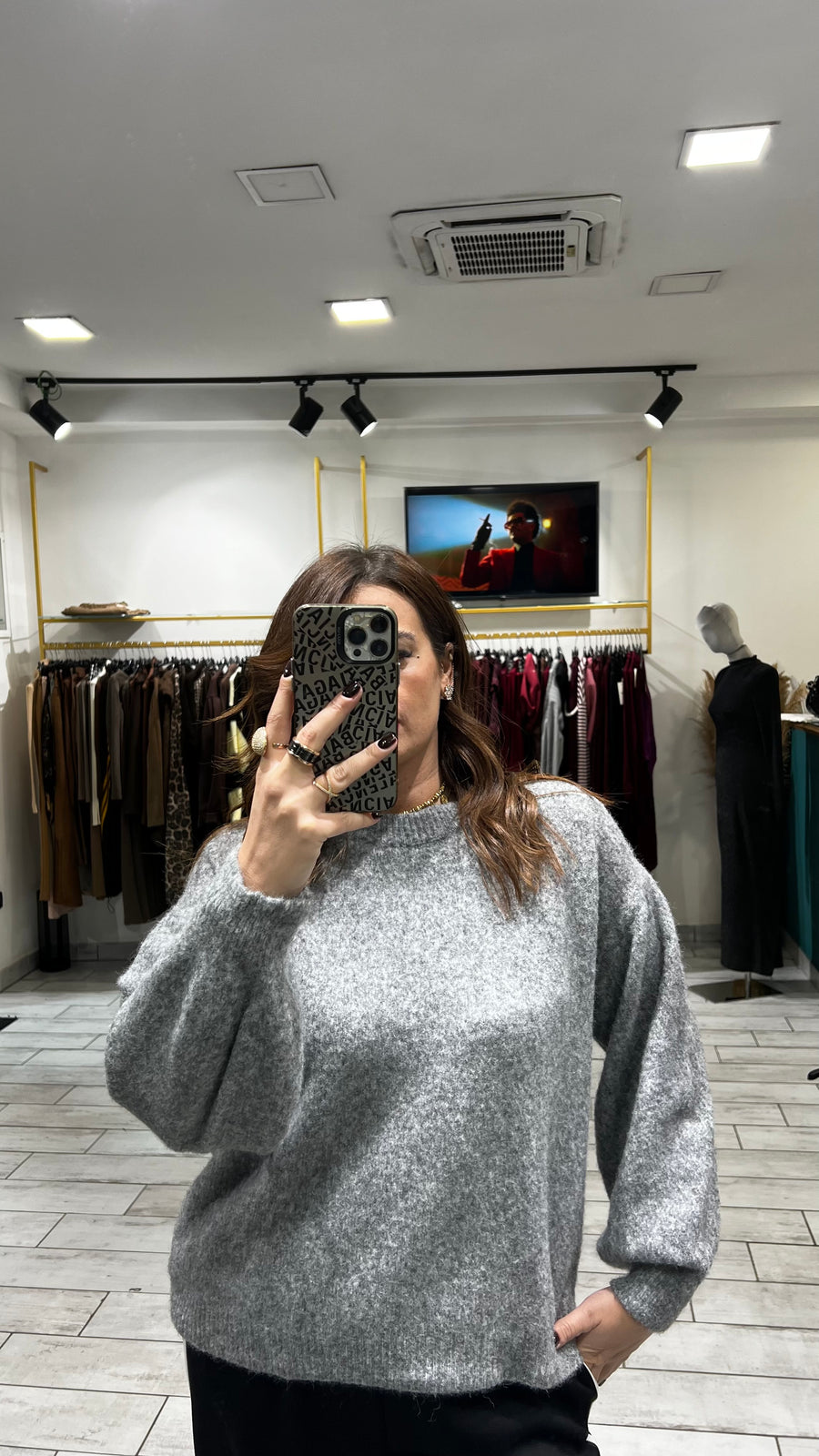 Maglione Cisab Grigio
