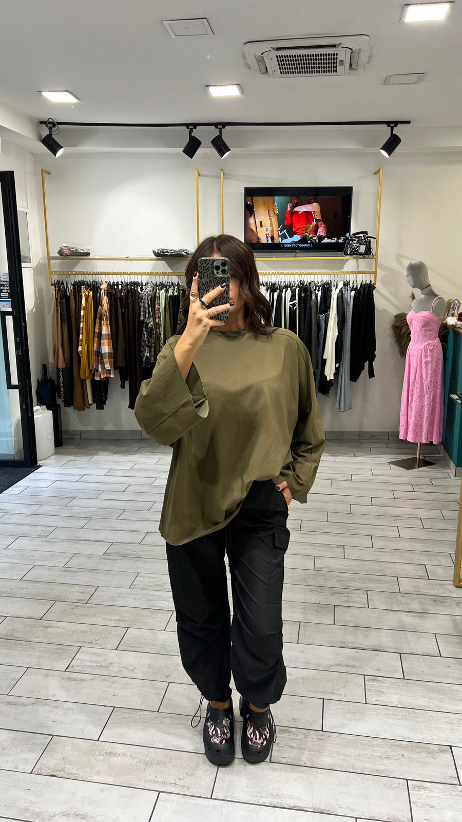 Maxi Shirt Itta Verde Militare
