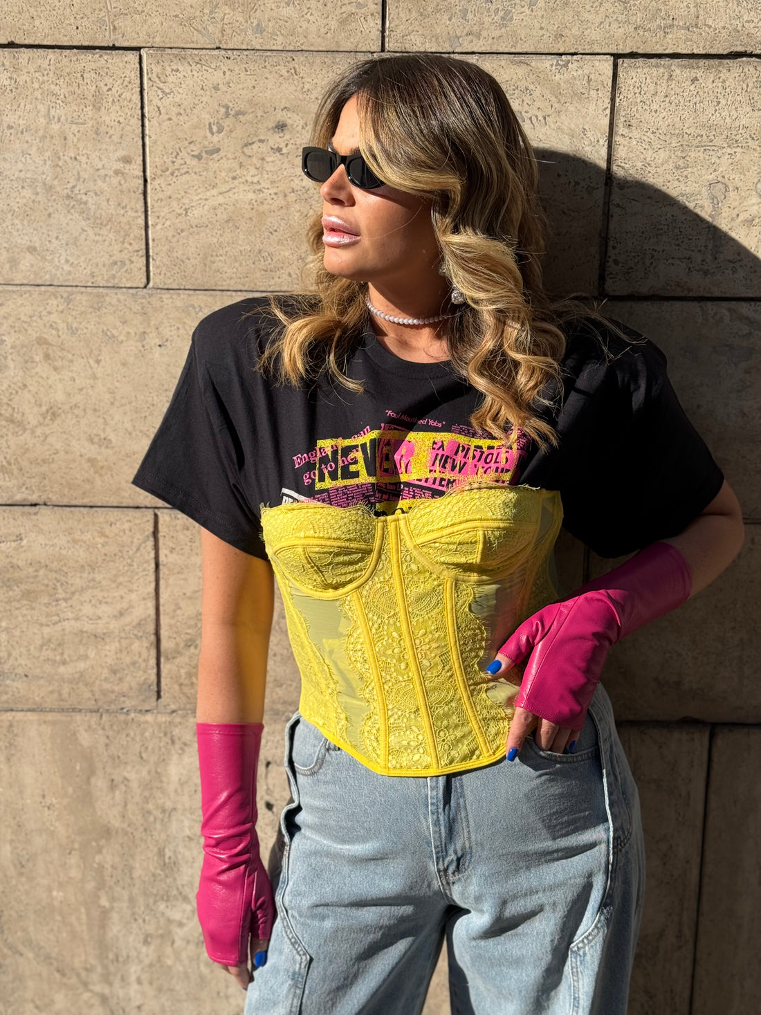 Set T-Shirt Rock Sex Pistols con Bustino