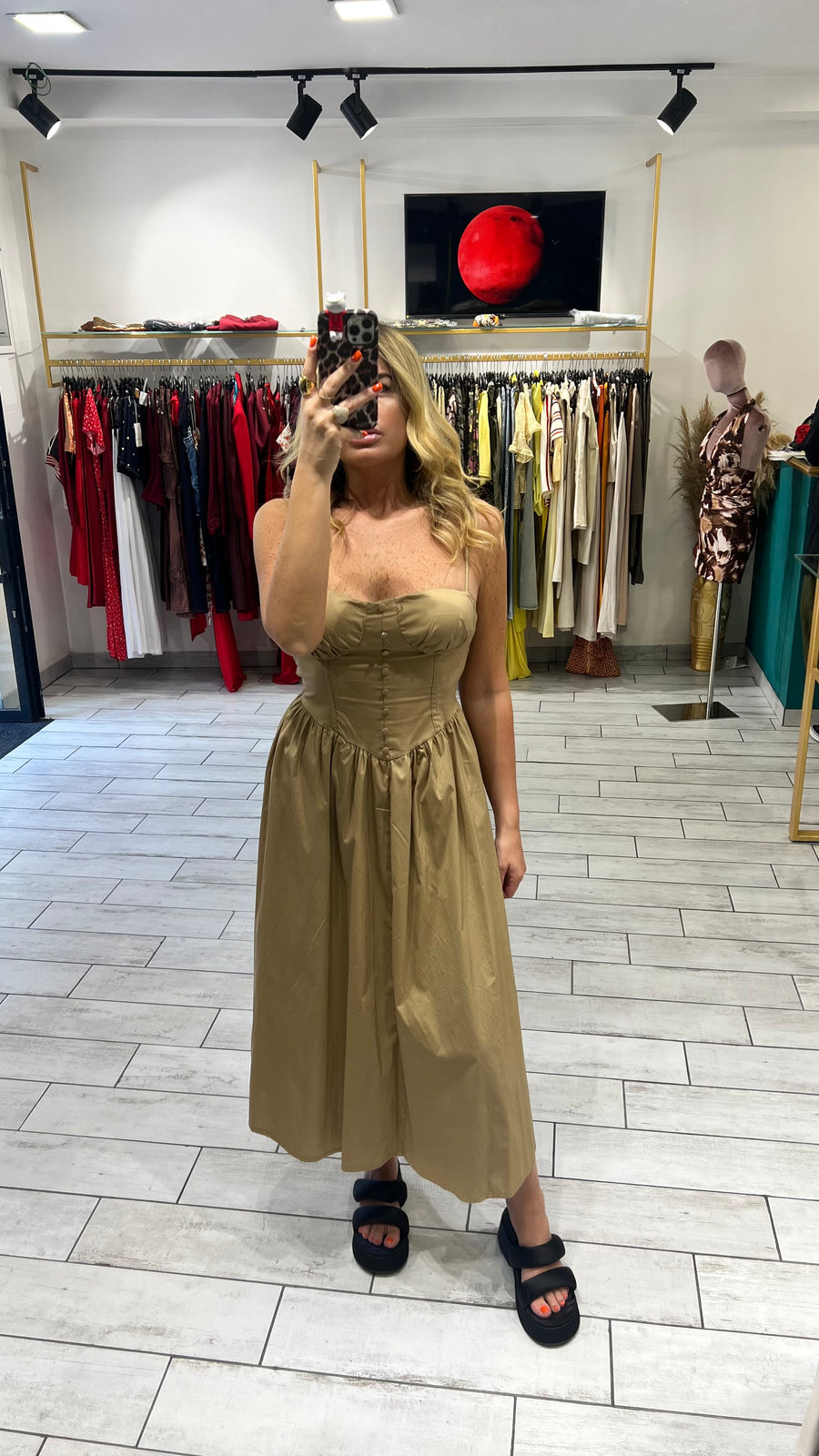 Dress Giulia Camel