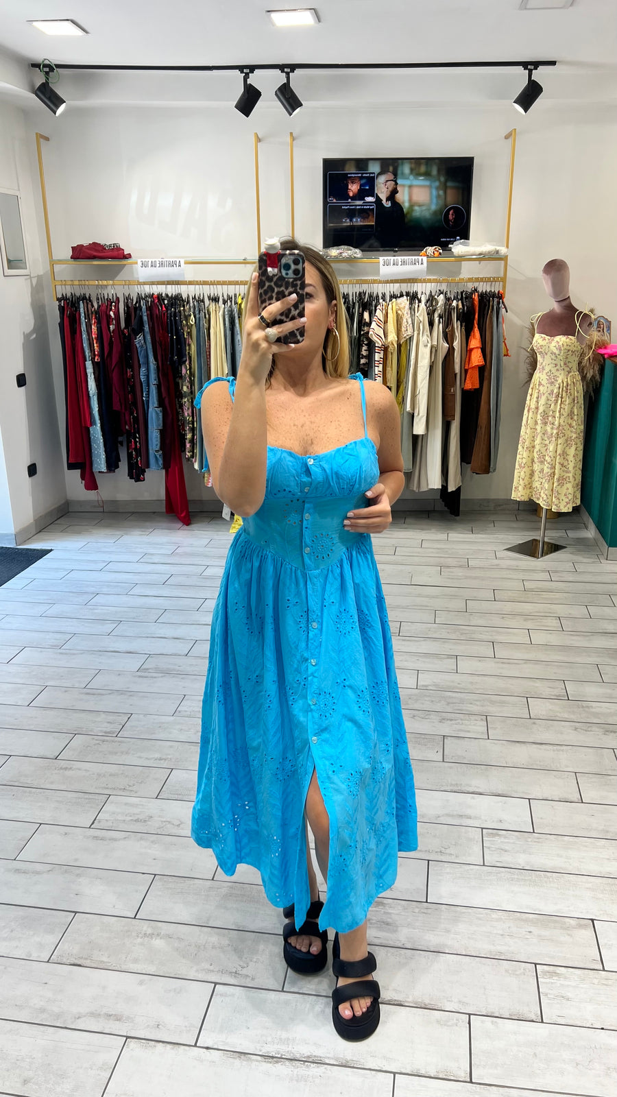 Dress San Gallo Turchese